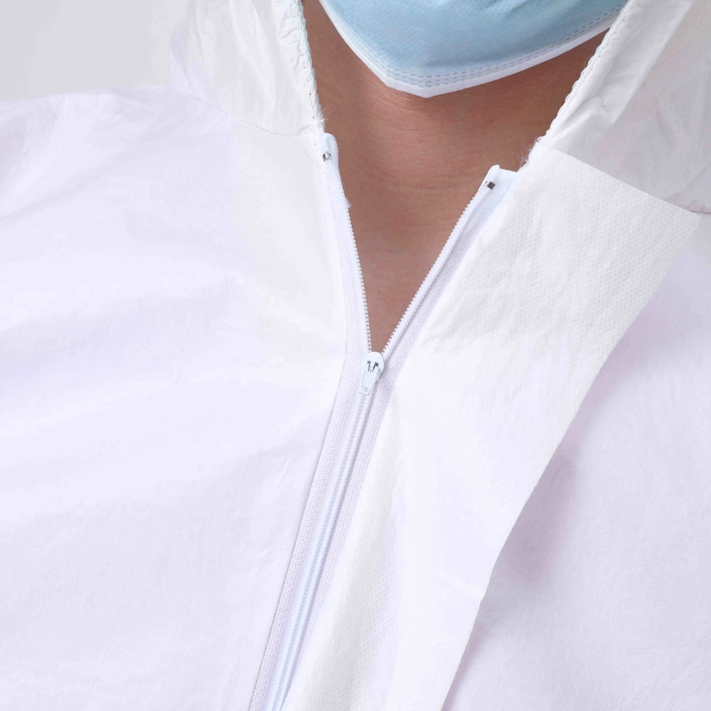 Waterproof Coverall Protective Disposable Isolation Overall Gowns Protective Clothing for Visitor