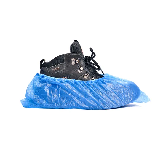 Durable Waterproof Plastic Disposable Shoe Cover with Elastic 