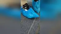 CPE Shoe Cover Disposable Waterproof Dustproof PE Plastic Shoe Cover 
