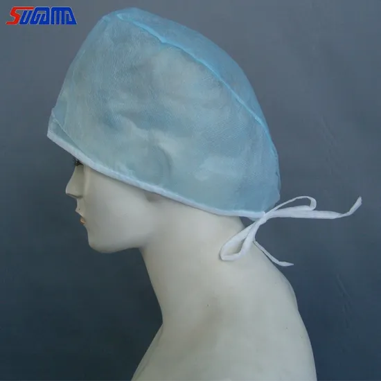 Disposable Non Woven Strip Clip Cap Bouffant Head Cover 