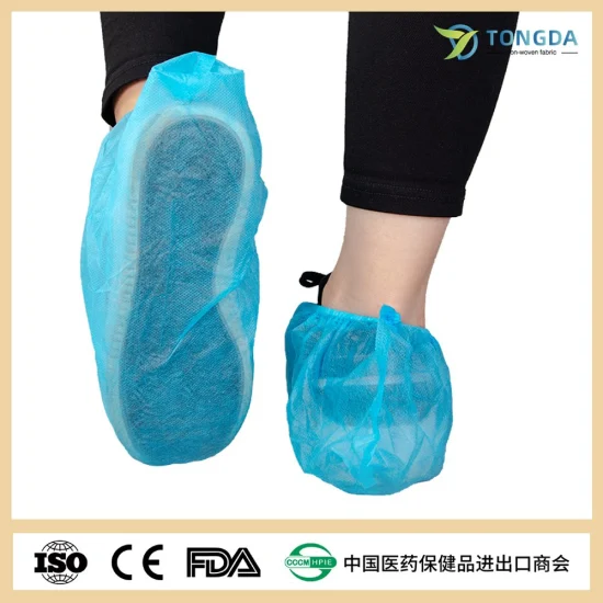 Factory Directly Supply Great Quality Disposable Non Slip Medical PP PE CPE Shoe Cover