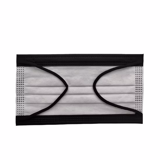 Disposable Surgical Dental Black 3ply Medical Face Mask TypeIIR BFE 99% Surgical Mask