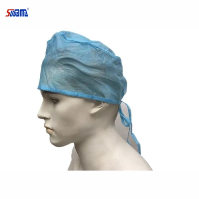 Disposable Nonwoven Surgical Cap Doctor Cap Surgeon Cap for Hospital and Food Industry