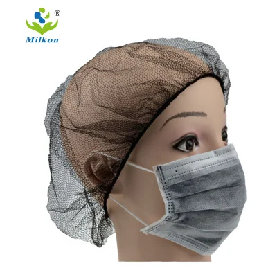 Disposable 5mm Nylon Hairnet Hair Nets for Wigs Weave Invisible 20inch Dancing Hairnet for Bun Hair Styling Tool