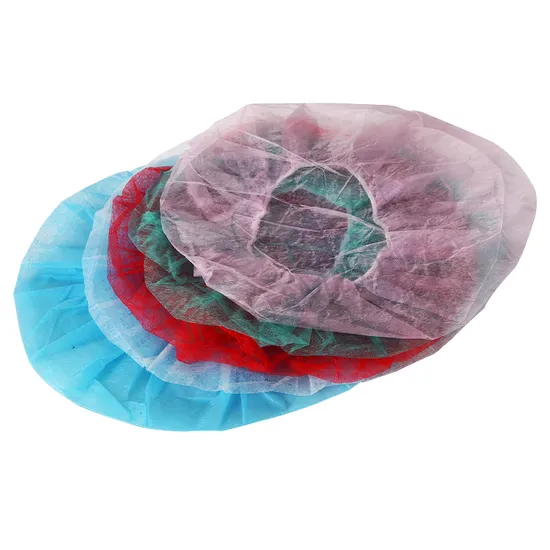 High Quality Disposable Blue Round Bouffant Nurse Cap 