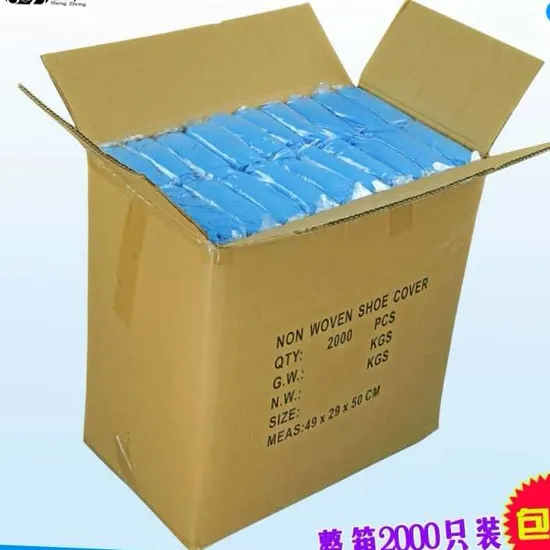 Cleanroom CPE Plastic Blue Color Disposable Shoe Cover 