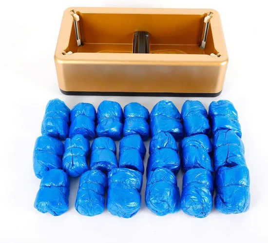 Automatic Shoe Cover Dispenser with 200PCS Disposable Plastic Boot Shoe Cover Shoe Covers Machine 