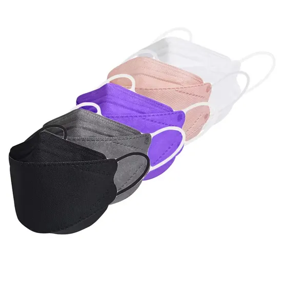 SJ Korean 3d fish shape protective head loop face mask kf94 premium disposable 4ply color facemask kf94 