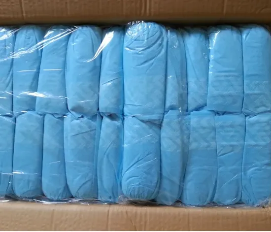 Disposable Waterproof Nonslip Shoe Cover Premium Non Woven Plastic CPE Medical Shoe Covers 