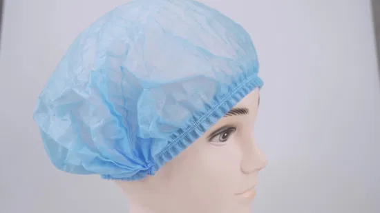 CE Mdr Single or Double Elastic Disposable Medical Nurse Cap Breathable Soft Non